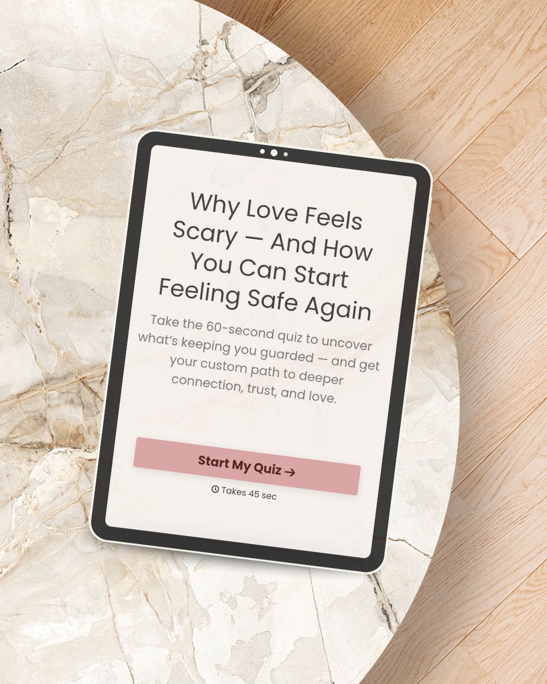 Beige Minimal iPad Mockup Instagram Post